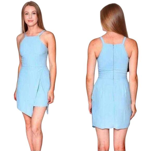 Amanda Uprichard Jessamyn Mini Dress Pacific Blue Size Small - Picture 7 of 9